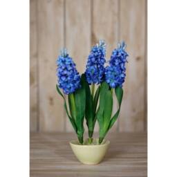 Lemon Pavilion Furniture and Decor Hyacinth (Single Stem Flower) - Plastic - Height 44 cm - Blue - thumbnail 4