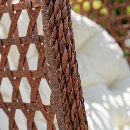 Artemis Home Sunbury Hanging Swing Single Egg Pod Chair in Cream - thumbnail 4