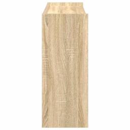 Berkfield Home Shoe Rack Sonoma Oak 80x25x62 cm Engineered Wood in Light Oak - Size: 80 x 25 x 62 cm - thumbnail 5