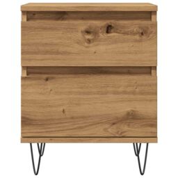 Berkfield Home Bedside Cabinet Artisan Oak 40x35x50 cm Engineered Wood in Brown - Size: 40 x 35 x 50 cm - thumbnail 5