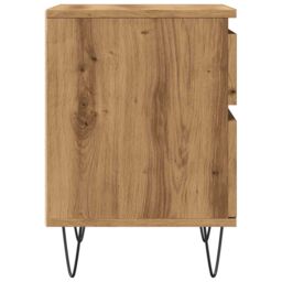 Berkfield Home Bedside Cabinet Artisan Oak 40x35x50 cm Engineered Wood in Brown - Size: 40 x 35 x 50 cm - thumbnail 6