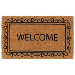 Berkfield Home Durable Door Mat Natural 45x75 cm Tufted Coir in Brown - thumbnail 2