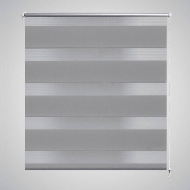 Berkfield Home Zebra Blind 120 x 230 cm Grey - image 1