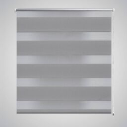 Berkfield Home Zebra Blind 120 x 230 cm Grey