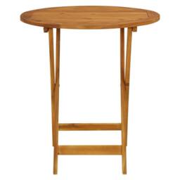 Berkfield Home Beautiful 3 Piece Bistro Set Black Polypropylene & Solid Wood in Brown - thumbnail 6