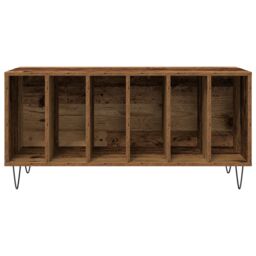 Berkfield Home Record Cabinet Artisan Oak 100x38x48 cm Engineered Wood in Brown - Size: 100 x 38 x 48 cm - thumbnail 6