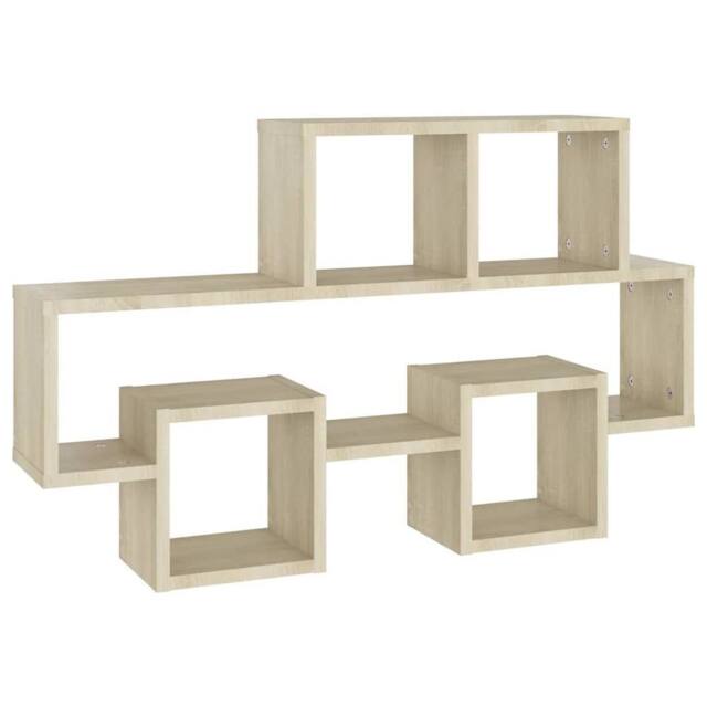 Berkfield Home Car-shaped Wall Shelf Sonoma Oak 82x15x51 cm Engineered Wood in Light Oak - Size: 82 x 15 x 51 cm - image 1