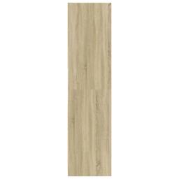 Berkfield Home Wardrobe Sonoma Oak 80x50x200 cm Engineered Wood in Light Oak - Size: 80 x 50 x 200 cm - thumbnail 5