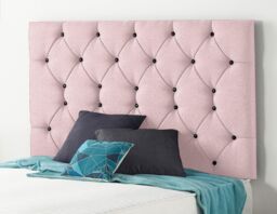 Somnior Premier Plush Velvet Sprung Memory Foam 4 Drawer Divan Bed Set with Upholstered Headboard in Pink - Size: Small Double - thumbnail 6