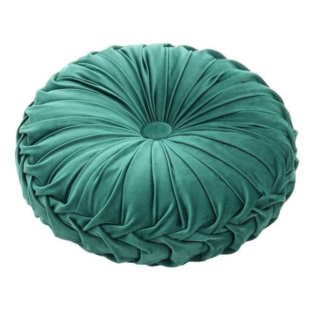 FLAVORA 45CM Green Round Cushion Soft Velvet Cushion - Size: 100 cm x 190 cm - image 1