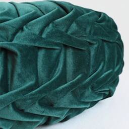 FLAVORA 45CM Green Round Cushion Soft Velvet Cushion - Size: 100 cm x 190 cm - thumbnail 4