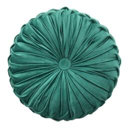 FLAVORA 45CM Green Round Cushion Soft Velvet Cushion - Size: 100 cm x 190 cm - thumbnail 3