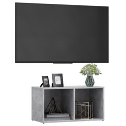 Berkfield Home TV Cabinet Concrete Grey 72x35x36.5 cm Engineered Wood - thumbnail 3