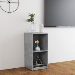 Berkfield Home TV Cabinet Concrete Grey 72x35x36.5 cm Engineered Wood - thumbnail 4