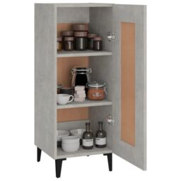 Berkfield Home Sideboard Concrete Grey 34.5x34x90 cm Engineered Wood - thumbnail 4