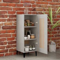 Berkfield Home Sideboard Concrete Grey 34.5x34x90 cm Engineered Wood - thumbnail 3