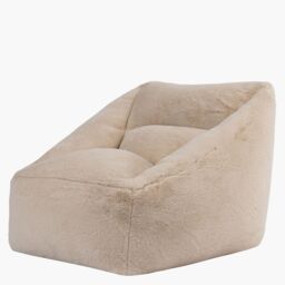icon Natalia Rabbit Faux Fur Armchair Bean Bag in Natural - Size: Medium - thumbnail 5