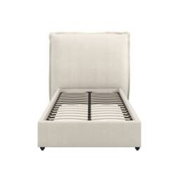 Lemon Pavilion Furniture Sunday Single Bed Frame (Pack of 2) - Linen Blend - L219xW128xH120 cm in Ivory - thumbnail 2