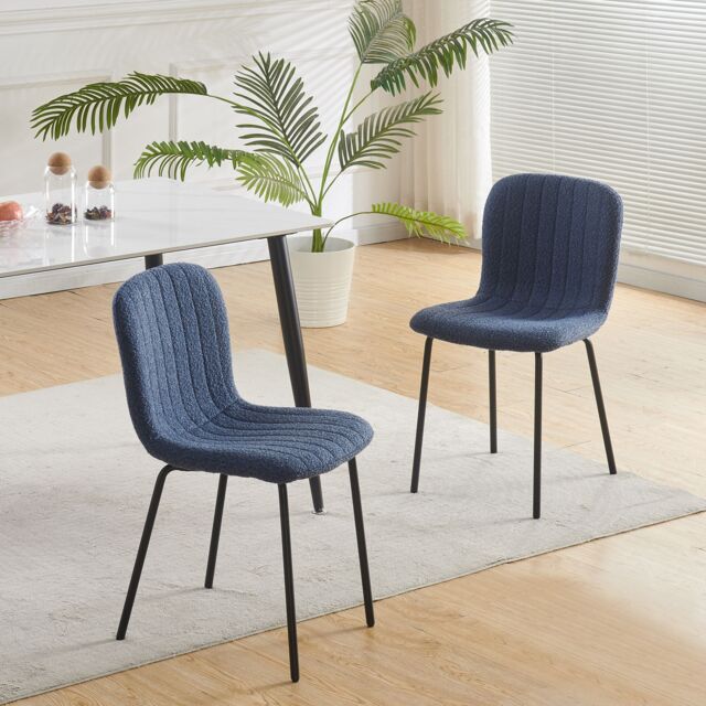 MCC Direct Bella Luxe Set of 2 Dining Chairs Dining Chairs in Blue - image 1