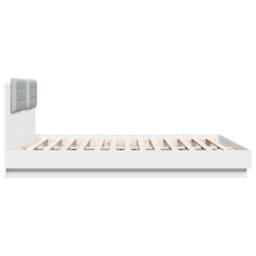 Berkfield Home Bed Frame with LED without Mattress White 200x200 cm - thumbnail 7