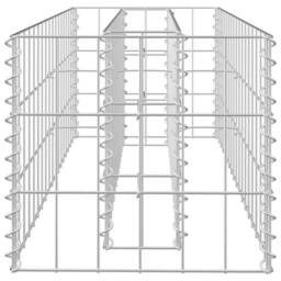 Berkfield Home Durable Gabion Raised Bed Galvanised Steel 90x30x30 cm in Silver - Size: 90 x 30 x 30 cm - thumbnail 5