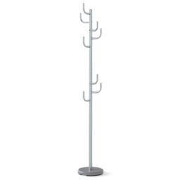 Costway Freestanding Coat Rack Cactus Coat Tree w/8 Hooks Metal Hanger Stand in Silver