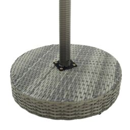 Berkfield Home Garden Table Grey 60.5x106 cm Poly Rattan - thumbnail 3
