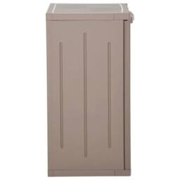 Berkfield Home Garden Storage Cabinet Brown 65x45x88 cm PP Wood Look - Size: 65 x 45 x 88 cm - thumbnail 3