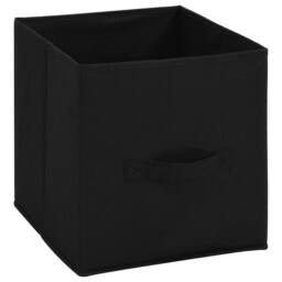 Berkfield Home Storage Cabinet with 4 Fabric Baskets Black 63x30x71 cm Steel - Size: 63 x 30 x 71 cm - thumbnail 6