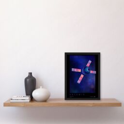 Artery8 NASA Artemis Moon Mission Courageous Lunar Space Travel Destination Poster Artwork Framed Wall Art Print A4 in Black - thumbnail 2