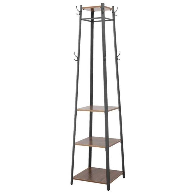 Kelvenix Coat Stand Rack Hanger Hat Umbrella Standing in Brown - image 1