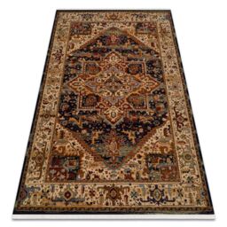 RugsX Wool Keshan Rug in Beige - Size: 120 cm x 145 cm - thumbnail 1