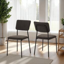 Seconique Sheldon Chair( Set Of 4 ) in Dark Grey - thumbnail 1