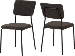 Seconique Sheldon Chair( Set Of 4 ) in Dark Grey - thumbnail 2
