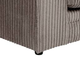 SquareBoxx Asher Jumbo Cord Corner Sofa Right Hand facing Chaise in Grey - thumbnail 6
