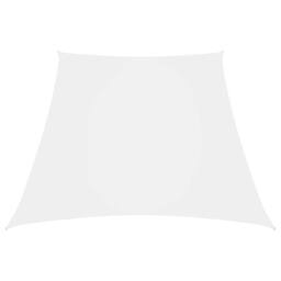 Berkfield Home Sunshade Sail Oxford Fabric Trapezium 3/5x4 m White - thumbnail 1