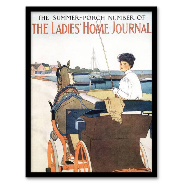 "Artery8 Home Journal Magazine Vintage Framed Wall Art Print Penfield in Beige - Size: W12"" x H16""" - image 1