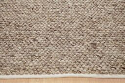 The Rug Shop UK Beige Handmade Wool Plain Luxurious Easy To Clean Area Rug - Size: 200 cm x 290 cm - thumbnail 2