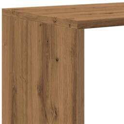 Berkfield Home Room Divider Bookcase¬†3-Tier¬†Artisan Oak 99x29x99 cm Engineered Wood in Brown - Size: 99 x 29 x 99 cm - thumbnail 9
