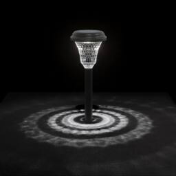 Berkfield Home Solar Pathway Lights with Ground Spikes 12 pcs White in Black - thumbnail 6