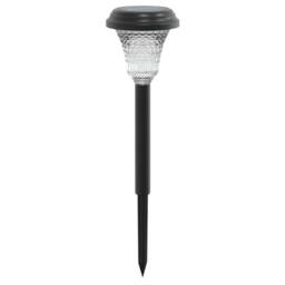 Berkfield Home Solar Pathway Lights with Ground Spikes 12 pcs White in Black - thumbnail 4