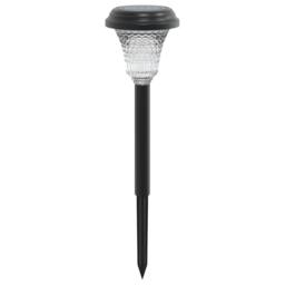 Berkfield Home Solar Pathway Lights with Ground Spikes 12 pcs White in Black - thumbnail 5