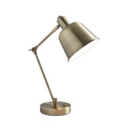 Pagazzi Erik Antique Brass Metal Table Lamp in Gold - thumbnail 3