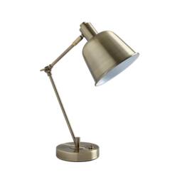 Pagazzi Erik Antique Brass Metal Table Lamp in Gold - thumbnail 4