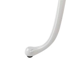 Wyld and Coco Off White Aluminium Round Outdoor Dining Table 61 cm Vintage Patio - thumbnail 7