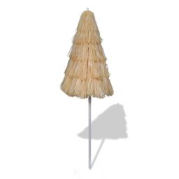 Berkfield Home Tilt Beach Umbrella Hawaii Style in Beige - thumbnail 2