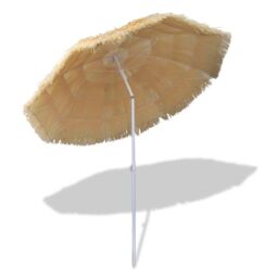 Berkfield Home Tilt Beach Umbrella Hawaii Style in Beige - thumbnail 5