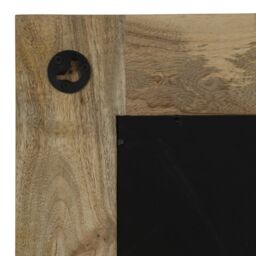 Berkfield Home Mirror Solid Mango Wood 50x80 cm in Brown - thumbnail 6