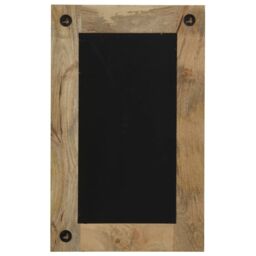 Berkfield Home Mirror Solid Mango Wood 50x80 cm in Brown - thumbnail 5