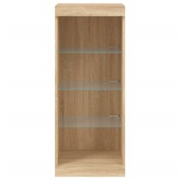 Berkfield Home Sideboard with LED Lights Sonoma Oak 41x37x100 cm in Brown - Size: 41 x 37 x 100 cm - thumbnail 6